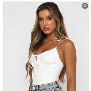 NWT Whitefox Boutique Go All Out Bustier Top